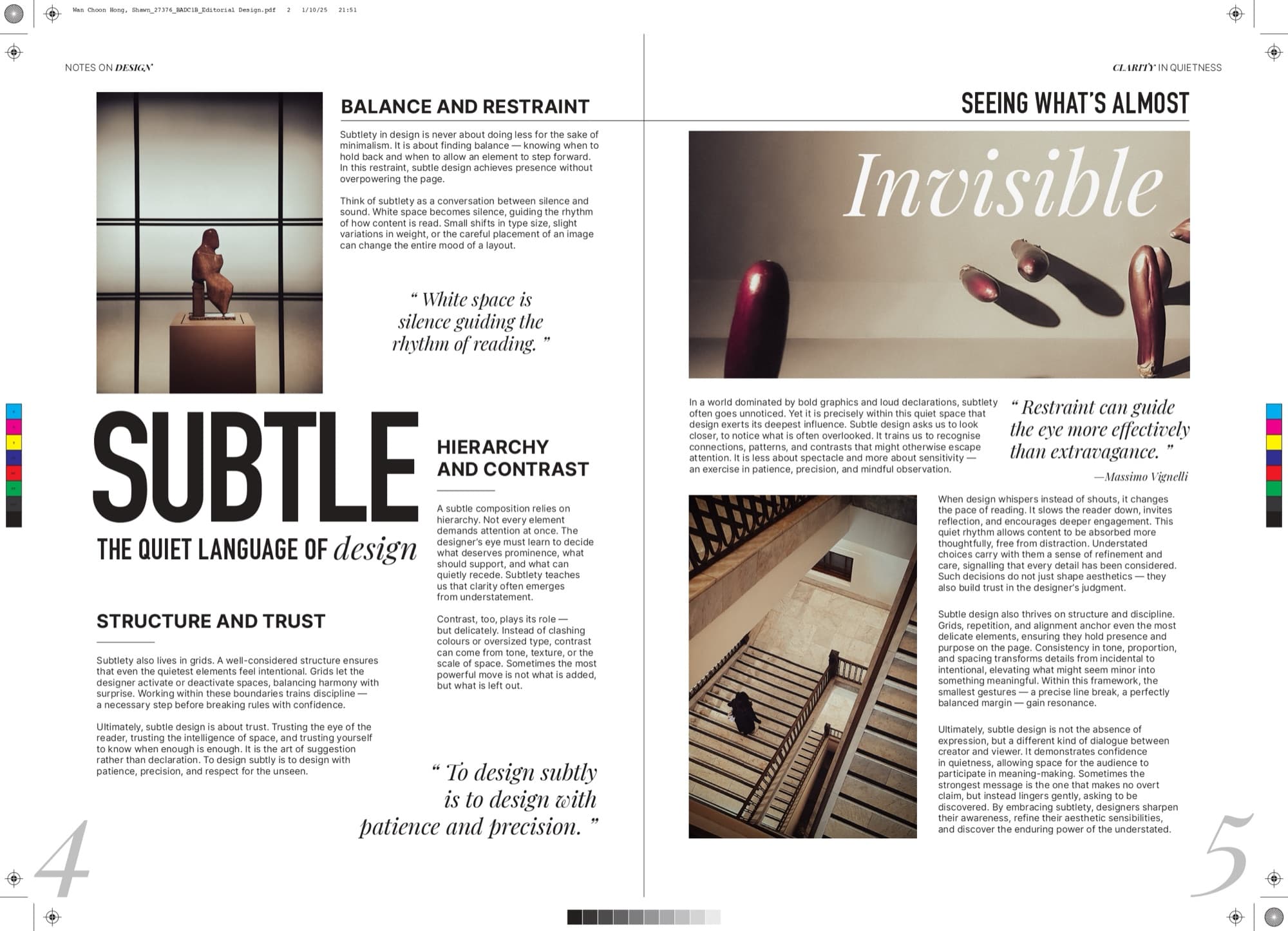 Editorial spread detail